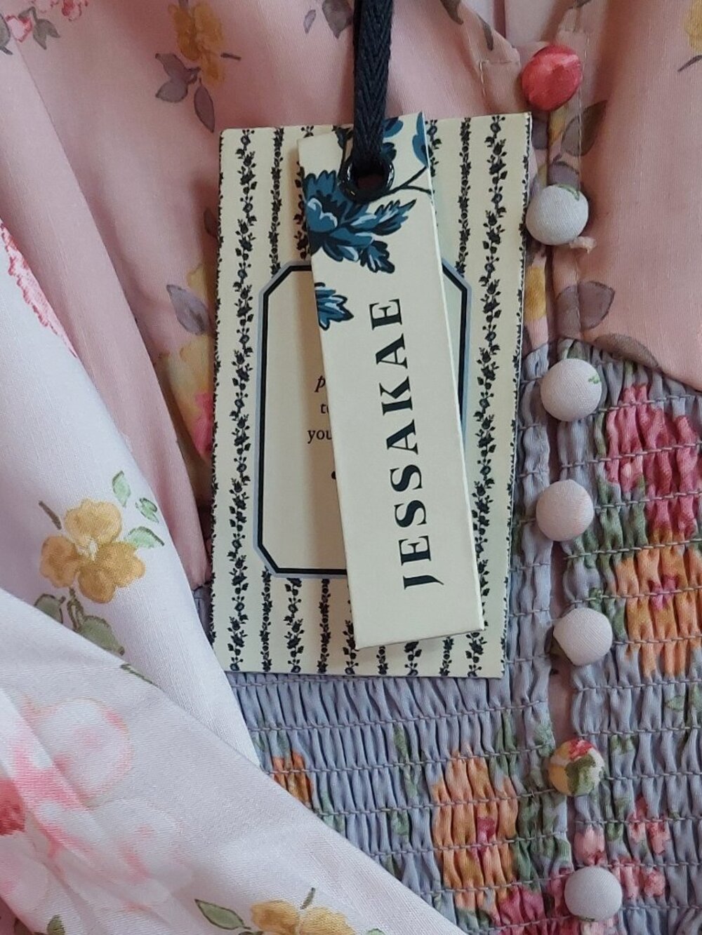 Jessakae Maxi Rose garden Dress, size L - Picture 9 of 9